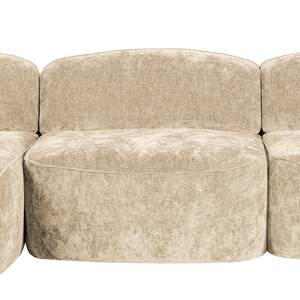 Ecksofa Vieux Colpo Microfaser - Microfaser Alana: Creme - Breite: 344 cm - Longchair davorstehend links