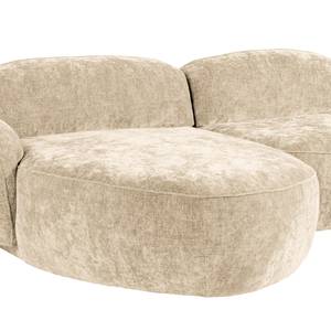 Ecksofa Vieux Colpo Microfaser - Microfaser Alana: Creme - Breite: 344 cm - Longchair davorstehend links