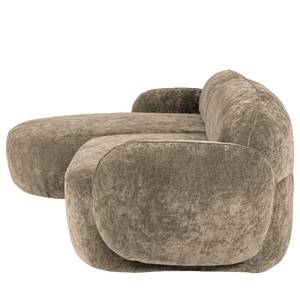 Ecksofa Viborg Microfaser - Microfaser Alana: Beige - Longchair davorstehend links