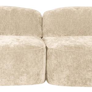 Sofa Vieux Colpo (2-Sitzer) Microfaser - Microfaser Alana: Creme - Armlehne davorstehend rechts