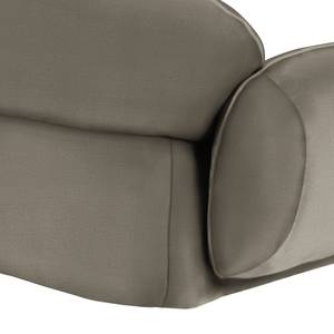 Canapé d’angle Vieux Colpo Tissage à plat - Tissu Meave: Gris minéral - Accoudoir monté à droite (vu de face)