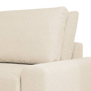 Wohnlandschaft Penda Webstoff Sogol: Creme - Longchair davorstehend links