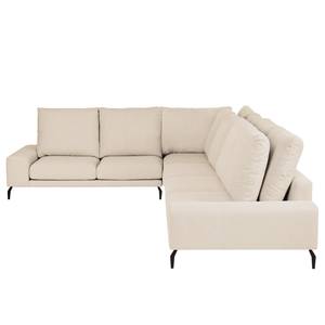 Ecksofa Penda Webstoff Sogol: Creme - Longchair beidseitig montierbar