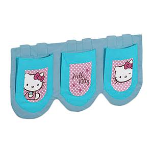 Poche rangement pour lit Hello Kitty Turquoise