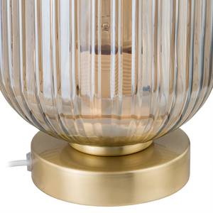 Tafellamp Parvoo glas/ijzer - 1 lichtbron - Barnsteenkleurig
