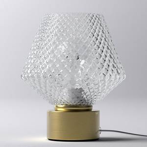 Tafellamp Tampere transparant glas/ijzer - 1 lichtbron