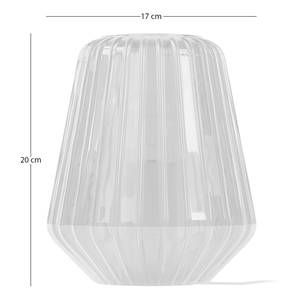 Tafellamp Loviisa rookglas/ijzer - 1 lichtbron - Rookgrijs