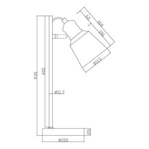 Lampe Kotka Verre / Fer - 1 ampoule