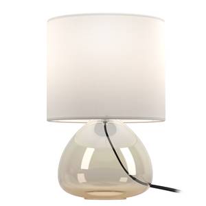 Lampe Salo II Coton / verre - 1 ampoule - Ambre jaune