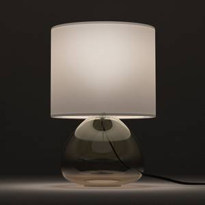 Lampe Salo II Coton / verre - 1 ampoule - Ambre jaune