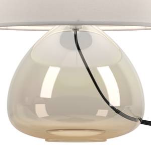 Tafellamp Salo II katoen/glas - 1 lichtbron - Barnsteenkleurig