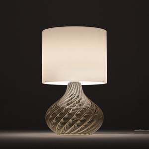 Lampe Salo IV Coton / verre - 1 ampoule - Ambre jaune