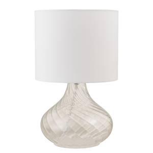 Lampe Salo IV Coton / verre transparent - 1 ampoule - Translucide