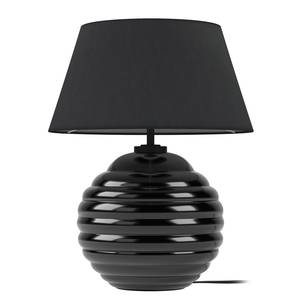 Lampe Arendal Coton / verre - 1 ampoule - Noir