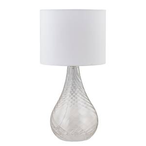 Lampe Salo I Coton / verre transparent - 1 ampoule - Translucide