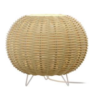 Lampada da tavolo Rauma I Ferro / Rattan - 1 punto luce - Beige