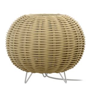 Tischleuchte Rauma I Eisen / Rattan -1-flammig - Beige