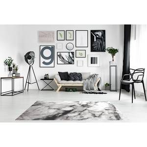 Tapis Smoky Coton / Polyester - Gris / Blanc - 160 x 230 cm