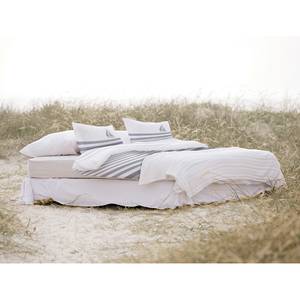 Parure de lit Maritim II Coton - Gris - 135 x 200 cm + oreiller 80 x 80 cm