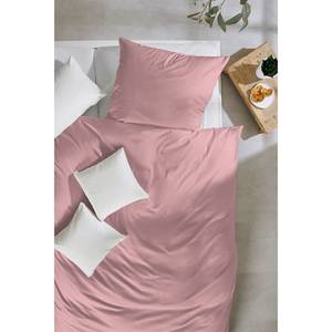 Parure de lit Bouvieres Coton - Rose - 155 x 220 cm + oreiller 80 x 80 cm