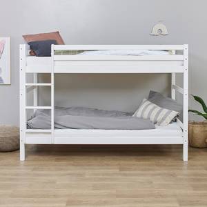 Lits superposés Hoppekids Basic I Blanc - Bois massif - 208 x 145 x 101 cm