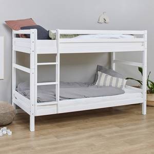 Lits superposés Hoppekids Basic I Blanc - Bois massif - 208 x 145 x 101 cm