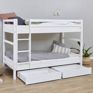 Lits superposés Hoppekids Basic I Blanc - Bois massif - 208 x 145 x 101 cm