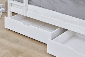 Lits superposés Hoppekids Basic I Blanc - Bois massif - 208 x 145 x 101 cm