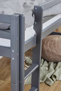 Halfhoog bed Hoppekids Basic I Zwart - 90 x 200cm - Met ladder