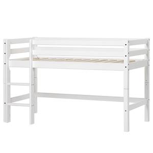 Halfhoog bed Hoppekids Basic I Wit - 70 x 160cm - Met ladder
