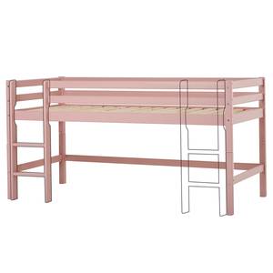 Lit mezzanine Hoppekids Basic I Rose - 90 x 200cm - Avec échelle