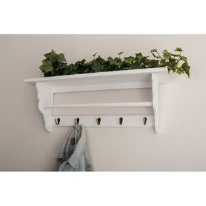 Porte-manteau mural Beussent Sapin massif - Blanc