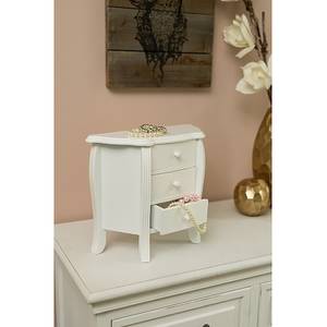 Mini commode Engolasters Sapin massif - Blanc