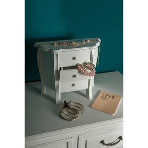 Mini commode Engolasters Sapin massif - Blanc