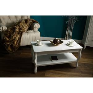 Table basse Larchamp Sapin massif - Blanc