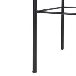 Tabouret de bar Bonao Rotin / Fer - Naturel / Noir