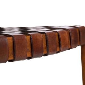 Chaise Cerro (2er-Set) Cuir véritable / Teck massif - Cognac