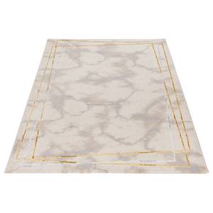 Kurzflorteppich Lara 802 Kunstfaser - Beige / Gold - 120 x 170 cm