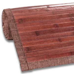 Vloerkleed Bamboe bamboehout - Rood - 50 x 80 cm