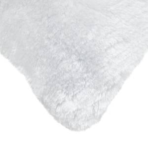 Coussin en fourrure synthétique Lambskin Blanc