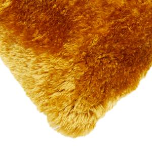 Coussin en fourrure synthétique Lambskin Safran