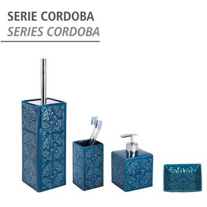 Brosse WC Cordoba Céramique - Bleu - Bleu