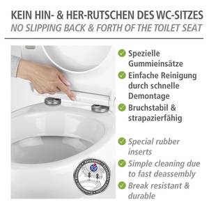 WC-Sitz Astera Metall / Kunststoff - Silber