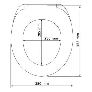 WC-Sitz Astera Metall / Kunststoff - Silber