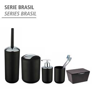 Brosse WC Brasil Résine thermoplastique (TPE) - Noir - Noir