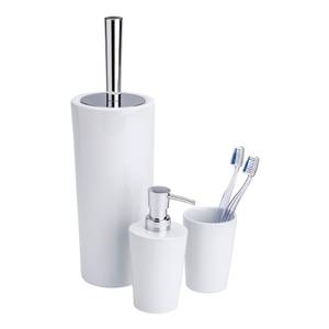 Wc-set Coni keramiek/kunststof - wit/chroom