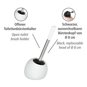 WC-Garnitur Polaris II Keramik - Weiß - Matt Weiß