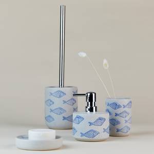 Brosse WC Aquamarin Céramique - Beige / Bleu