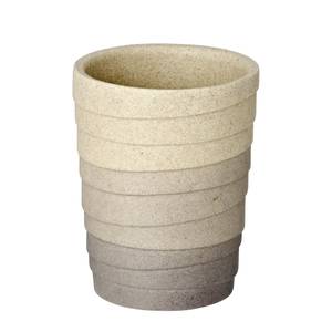 Zahnputzbecher Cuzco Polyresin - Grau / Beige