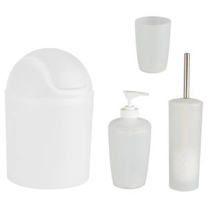 Set salle de bain Arktis (4 éléments) Blanc